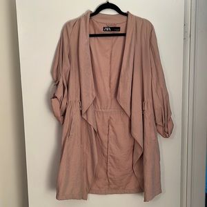 Zara blush cardigan / jacket - size medium